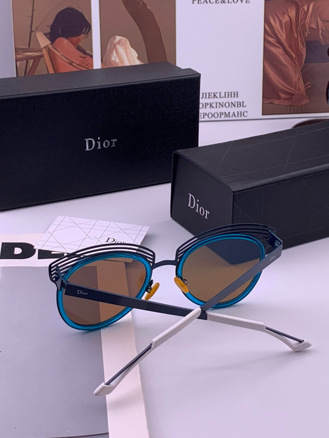 Dior CD11 Round Black Lens Sunglasses for Women - 382448 - detail image 5