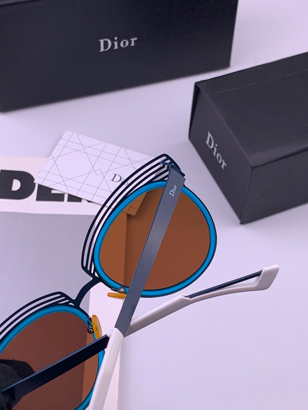 Dior CD11 Round Black Lens Sunglasses for Women - 382448 - detail image 4