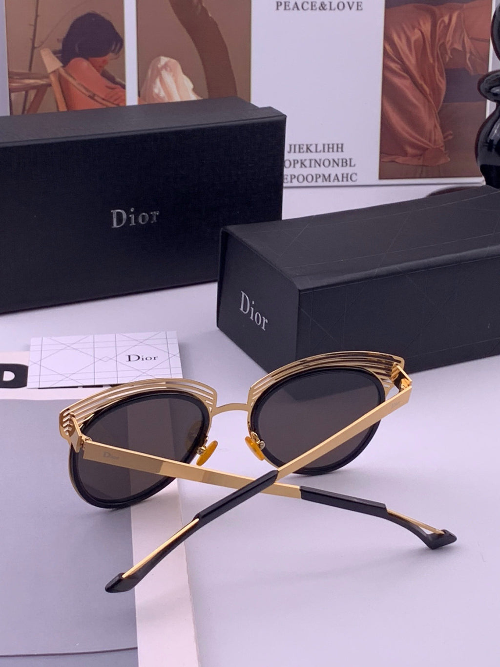 Dior CD11 Round Black Lens Sunglasses for Women - 382449 - detail image 3