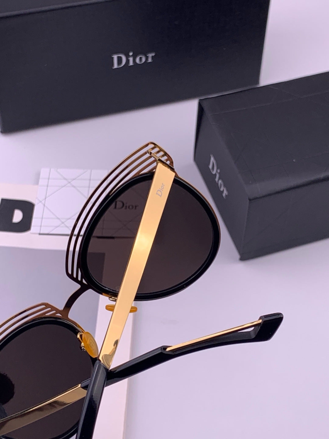 Dior CD11 Round Black Lens Sunglasses for Women - 382449 - detail image 2