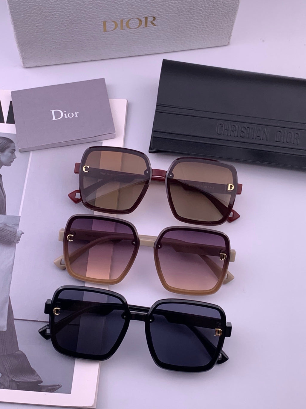 Dior D47002 Fashion Blue Lens Sunglasses for Men & Women - 398735 - detail image 8