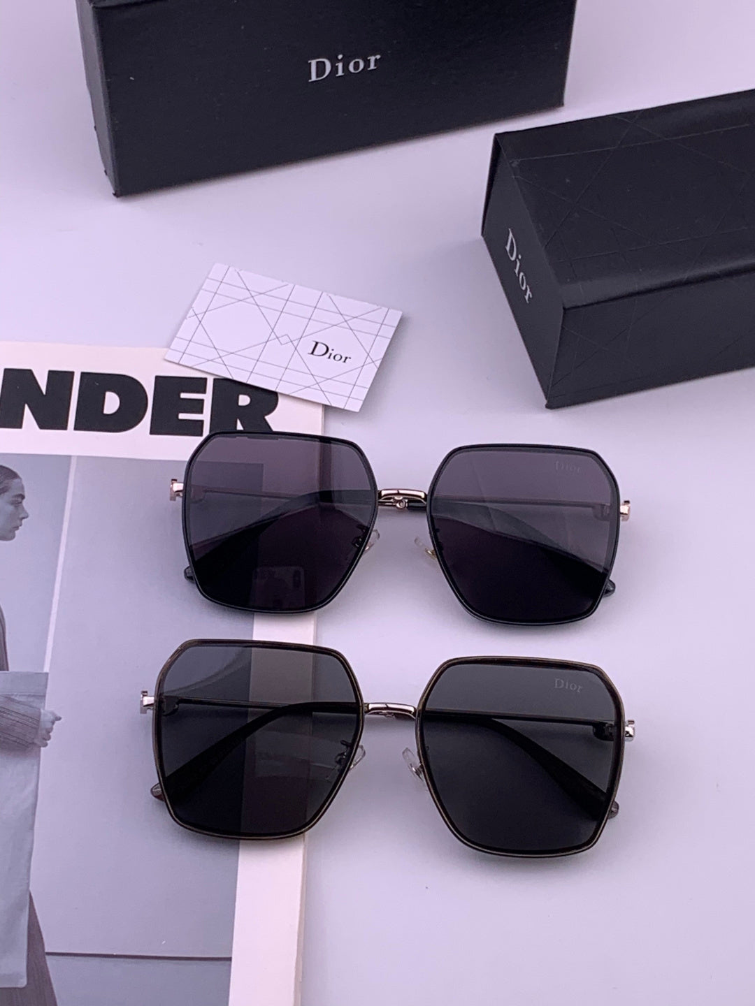 Dior D7635 Polarized Fashion Brown Lens Sunglasses for Men & Women - 398749 - detail image 7