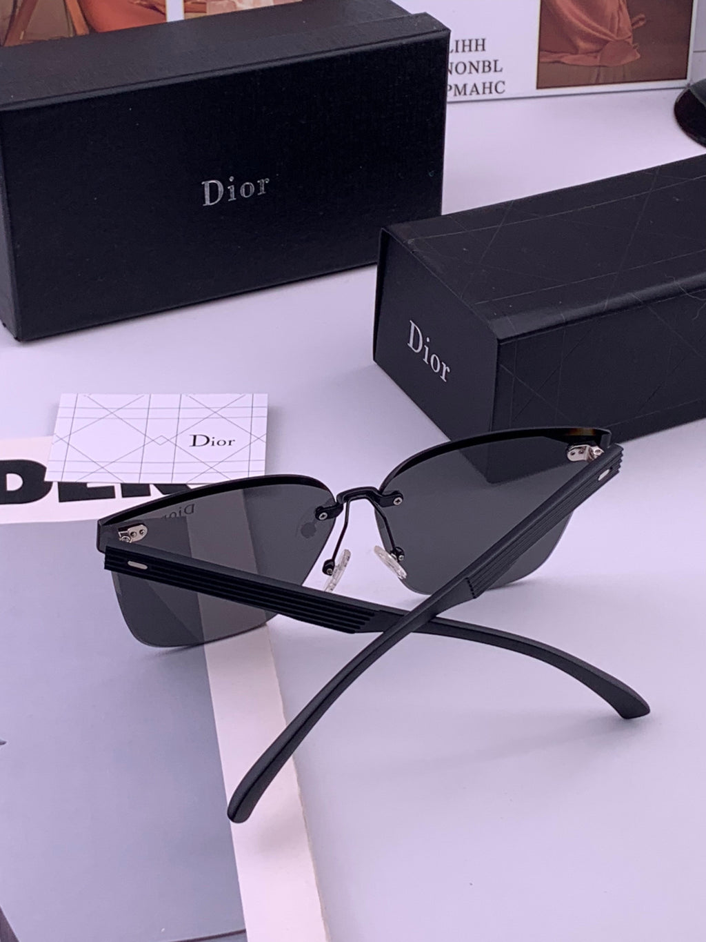 Dior CD5151 Acetate Fashion Black Lens Sunglasses for Men & Women - 398750 - detail image 6