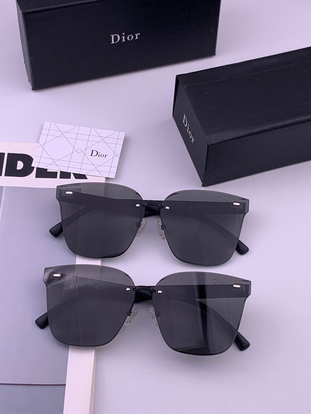 Dior CD5151 Acetate Fashion Black Lens Sunglasses for Men & Women - 398750 - detail image 7