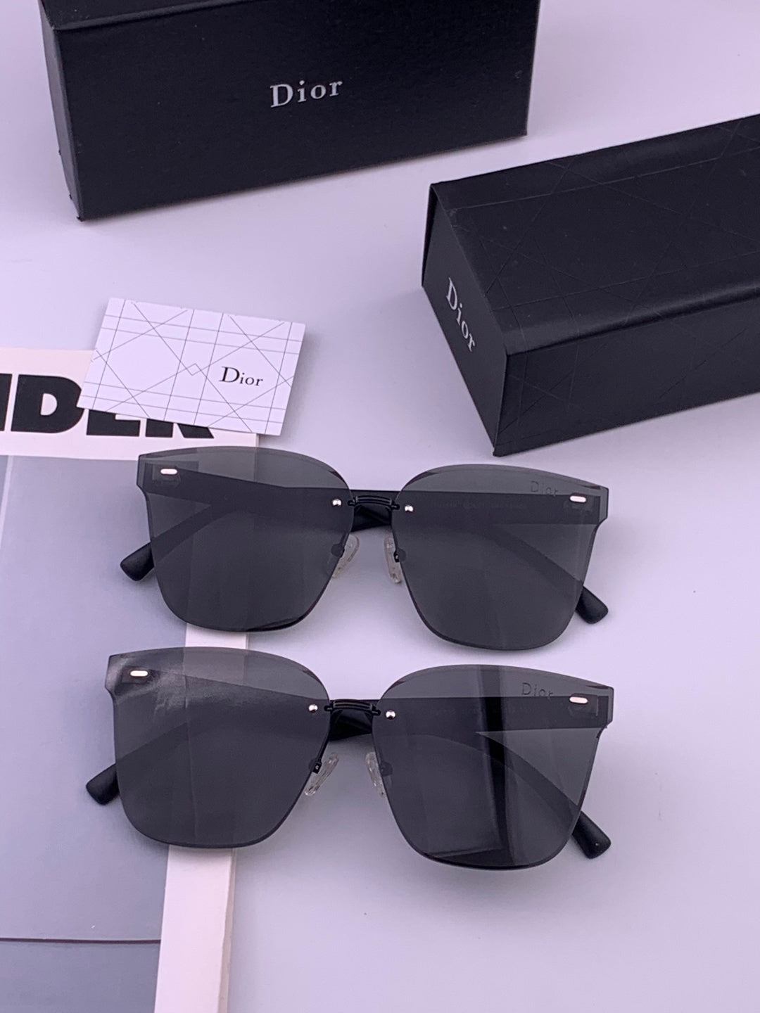 Dior CD5151 Acetate Fashion Black Lens Sunglasses for Men & Women - 398750 - detail image 7