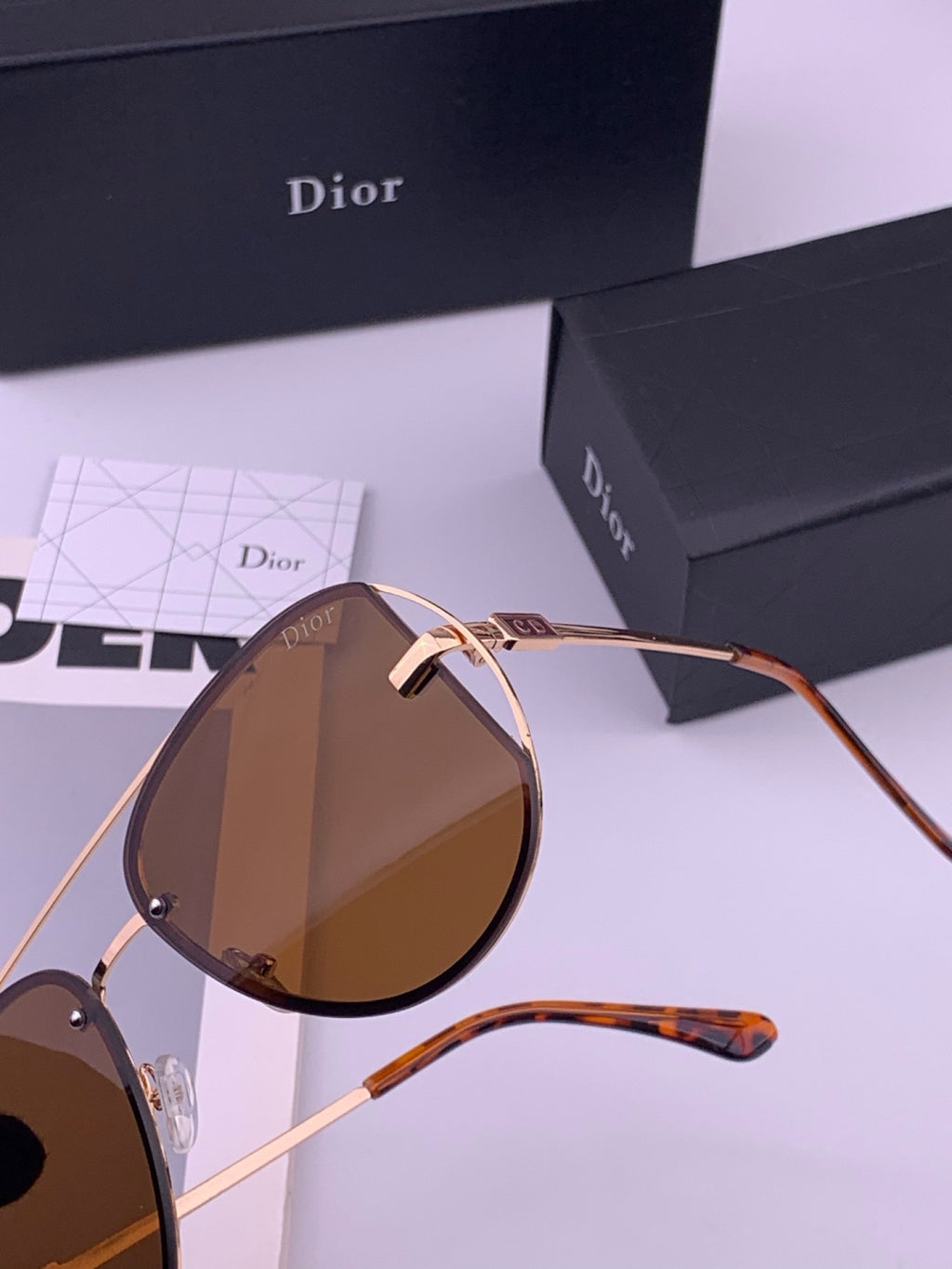 Dior D4500 Fashion Orange Lens Sunglasses for Men & Women - 415486 - detail image 3