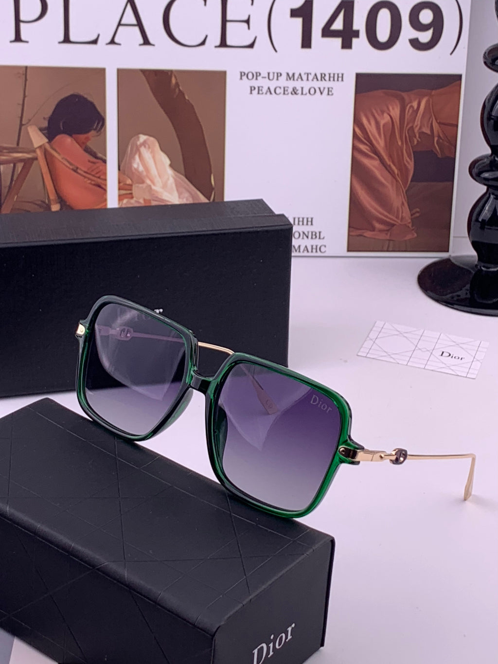 Dior CD3203 Polarized Fashion Gold Lens Sunglasses for Men & Women - 415477 - detail image 2
