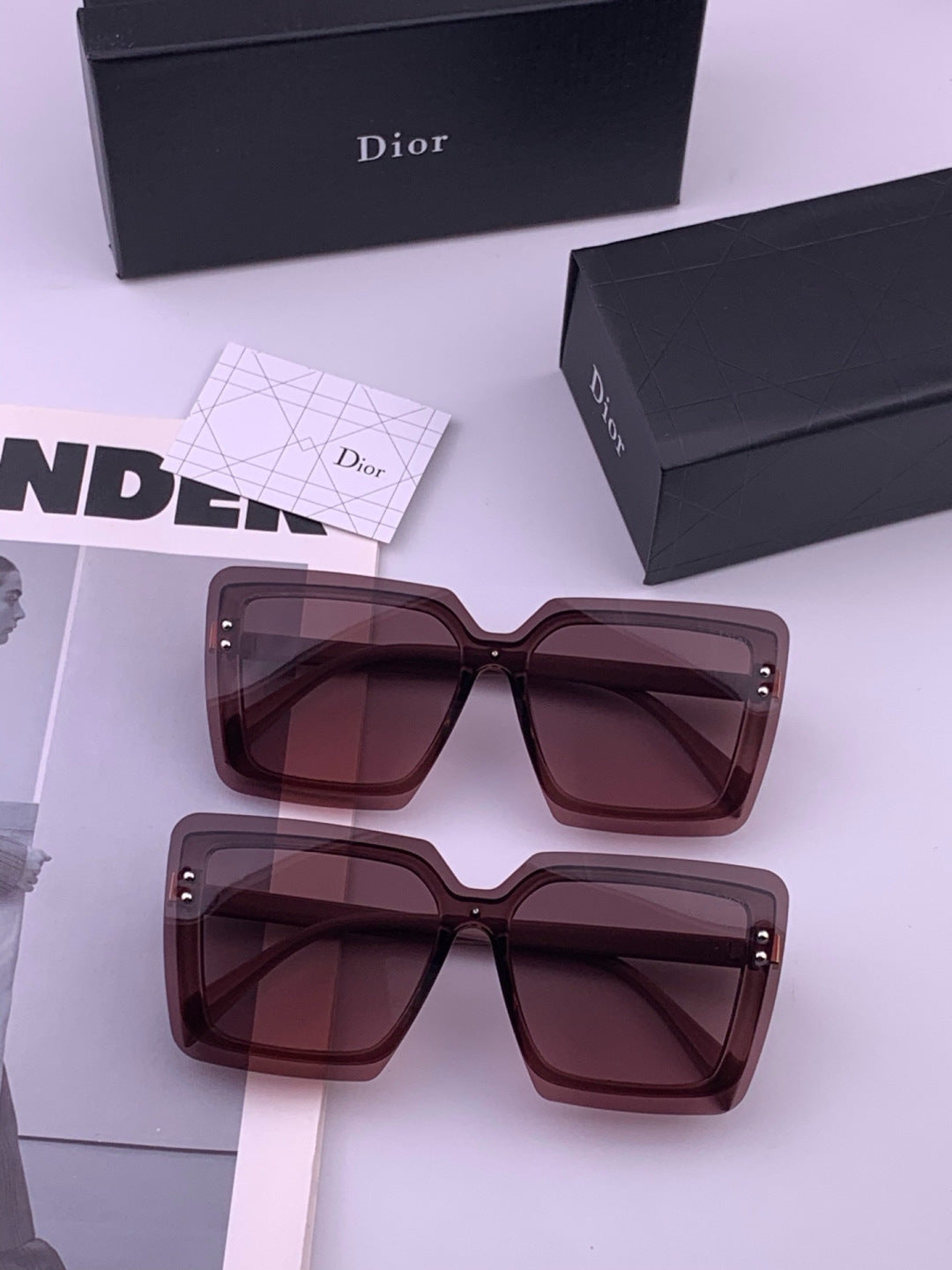 Dior D7996 Fashion Gold Lens Sunglasses for Men & Women - 415472 - detail image 7