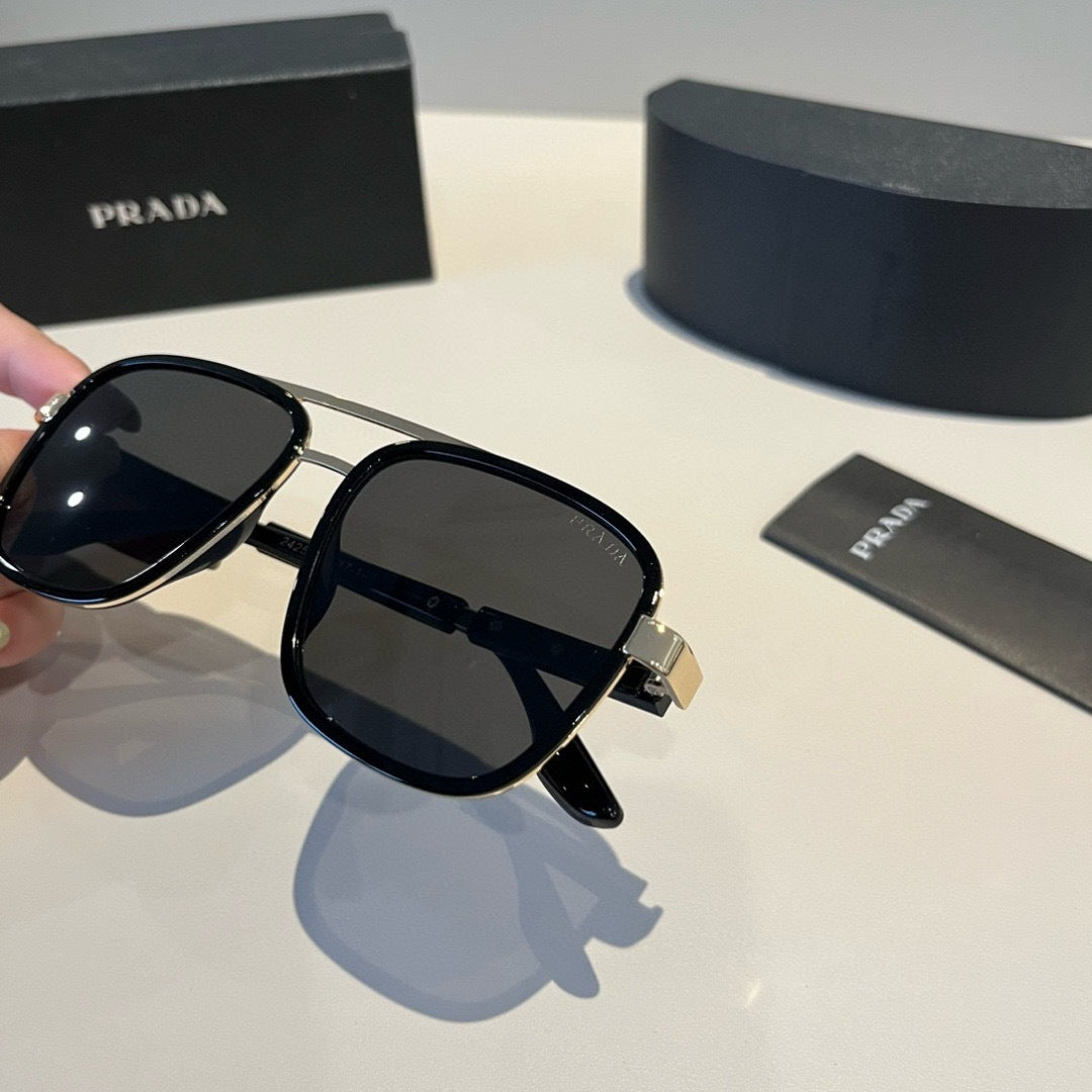 Prada Fashion Black Lens Sunglasses for Men & Women - 432069 - detail image 6