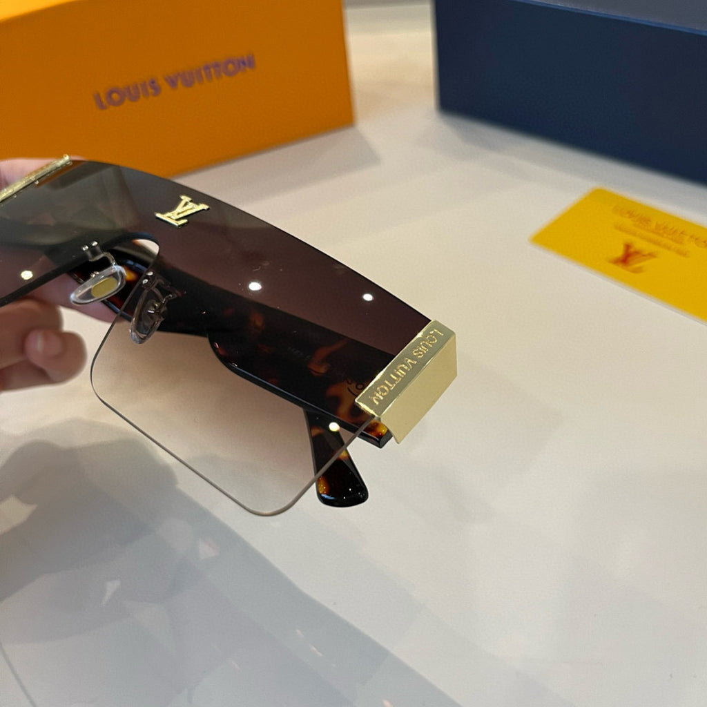 Louis Vuitton Metal Aviator Brown Lens Sunglasses for Men & Women - 431196 - detail image 9