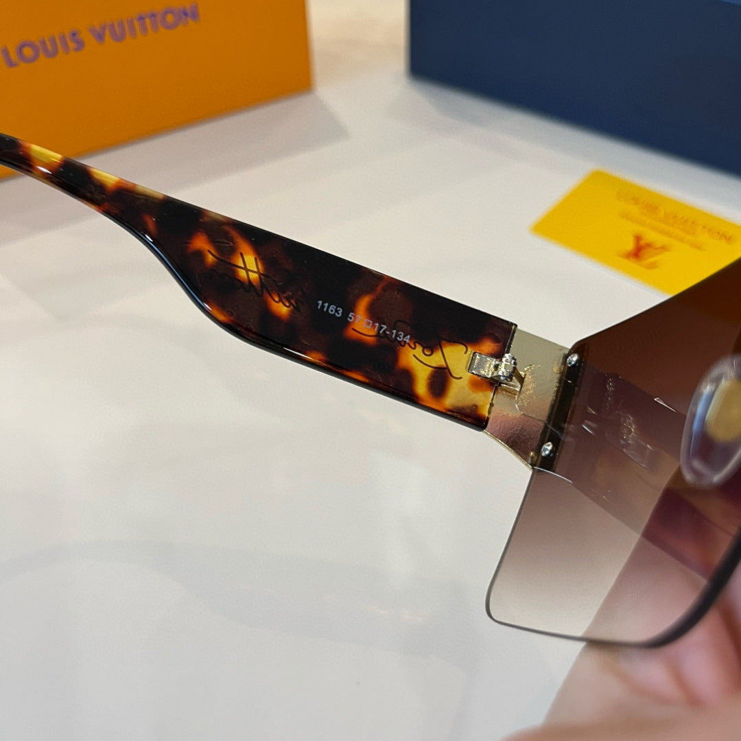 Louis Vuitton Metal Aviator Brown Lens Sunglasses for Men & Women - 431196 - detail image 6