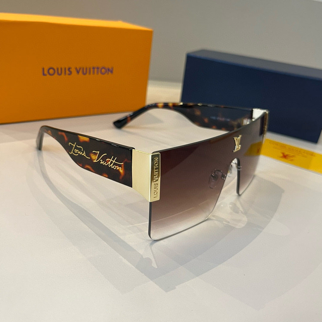 Louis Vuitton Metal Aviator Brown Lens Sunglasses for Men & Women - 431196