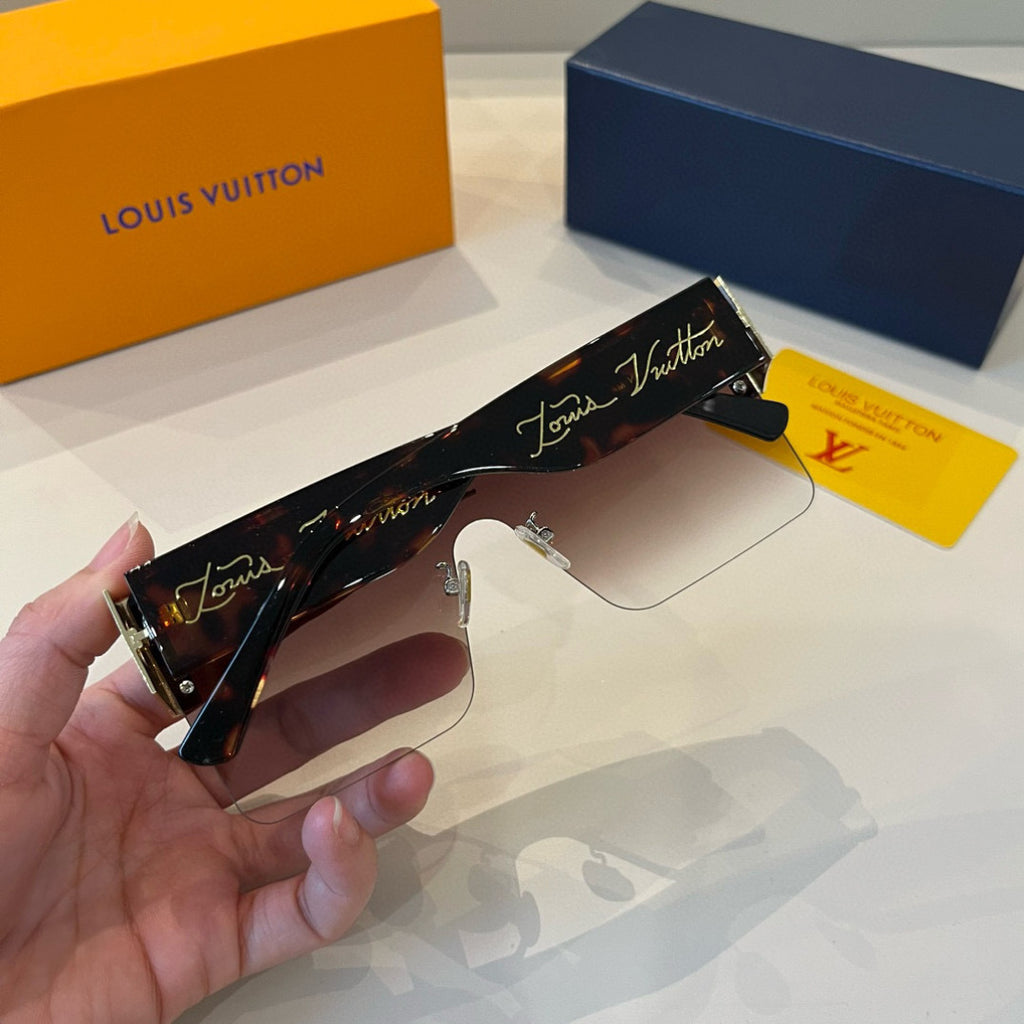 Louis Vuitton Metal Aviator Brown Lens Sunglasses for Men & Women - 431196 - detail image 7