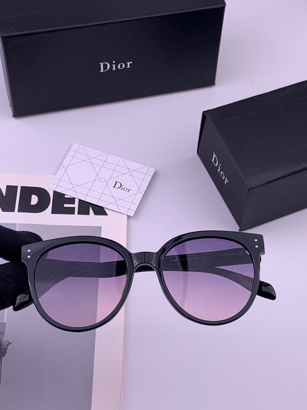 Dior CD5106 Polarized Square Brown Lens Sunglasses for Women - 415519 - detail image 2