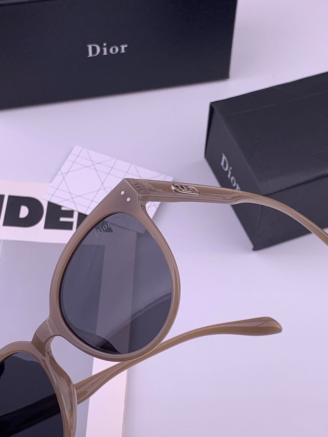 Dior CD5106 Polarized Square Brown Lens Sunglasses for Women - 415520 - detail image 2