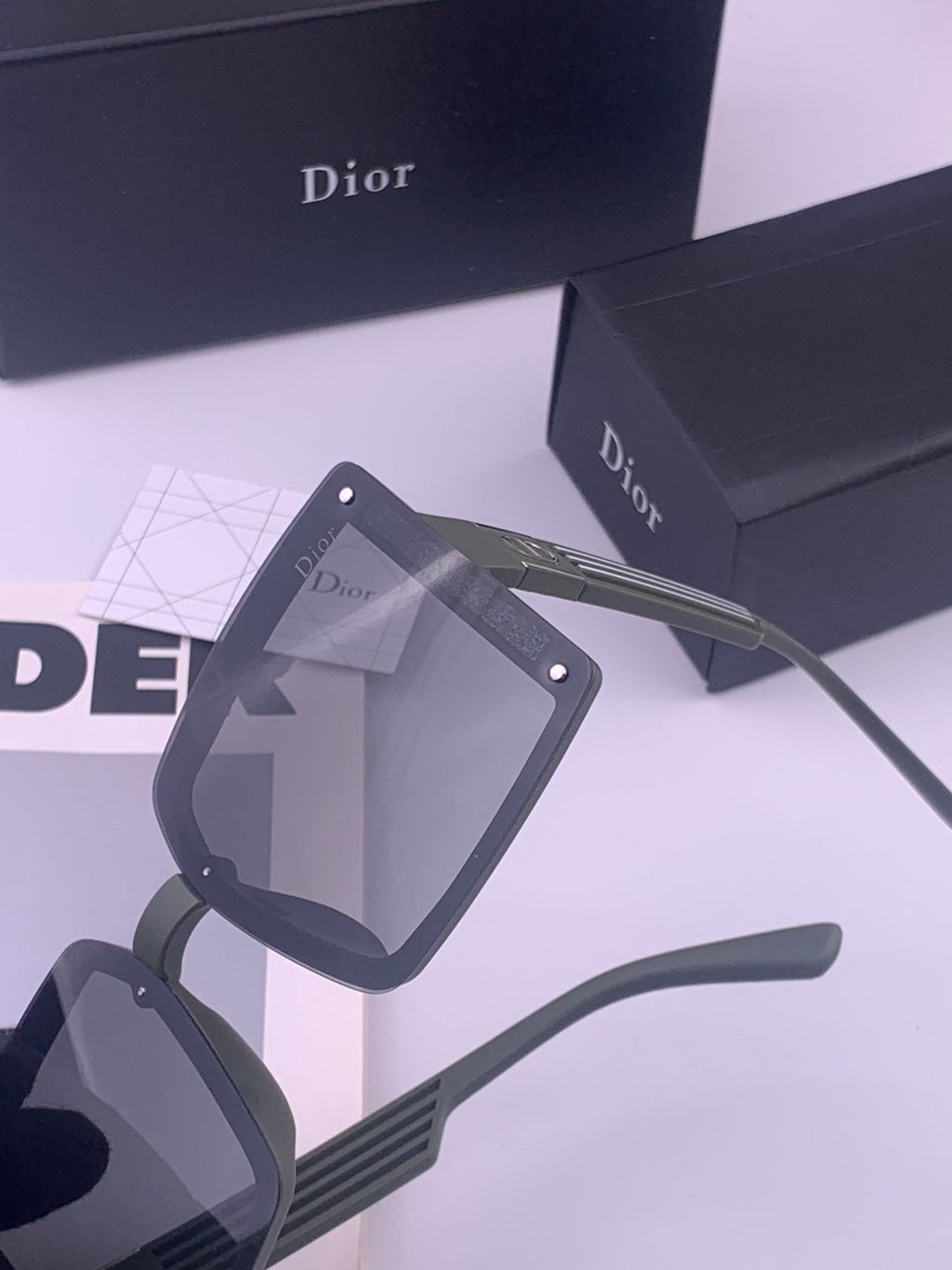 Dior D1297 Polarized Square Gold Lens Sunglasses for Men & Women - 415526 - detail image 3