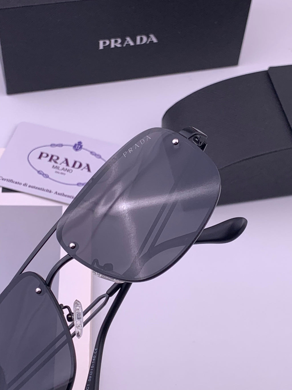 Prada P880665 Polarized Fashion Gray Lens Sunglasses for Men - 415668 - detail image 6