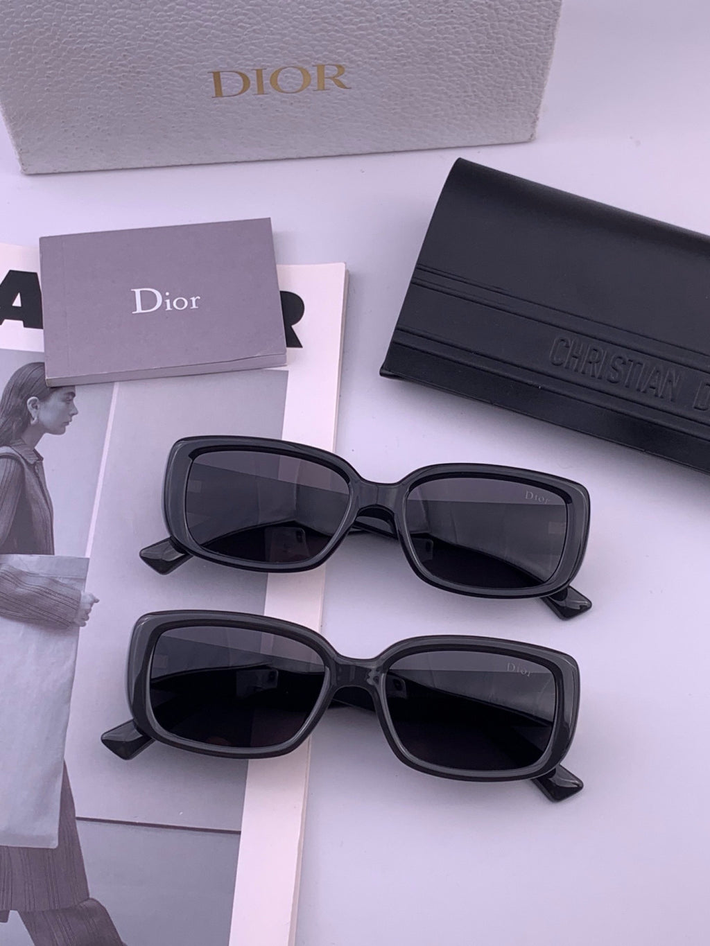 Dior D2111 Polarized Square Brown Lens Sunglasses for Men & Women - detail image 6