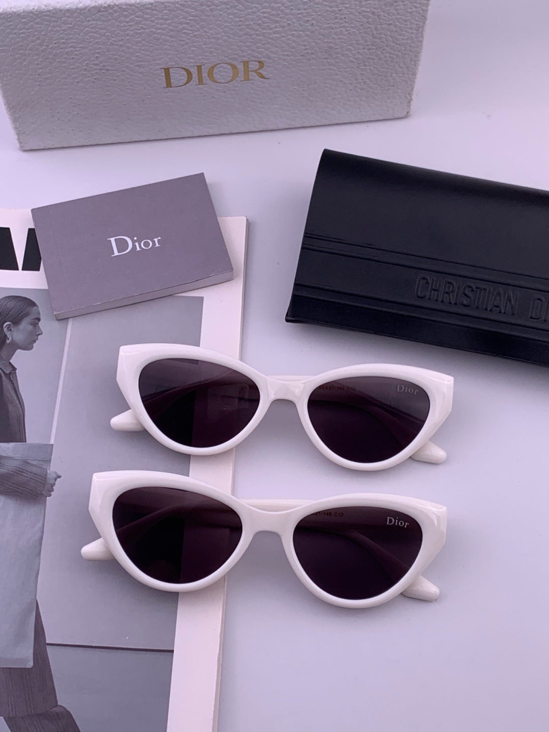 Dior D4109 Polarized Square Pink Lens Sunglasses for Men & Women - 415512 - detail image 6