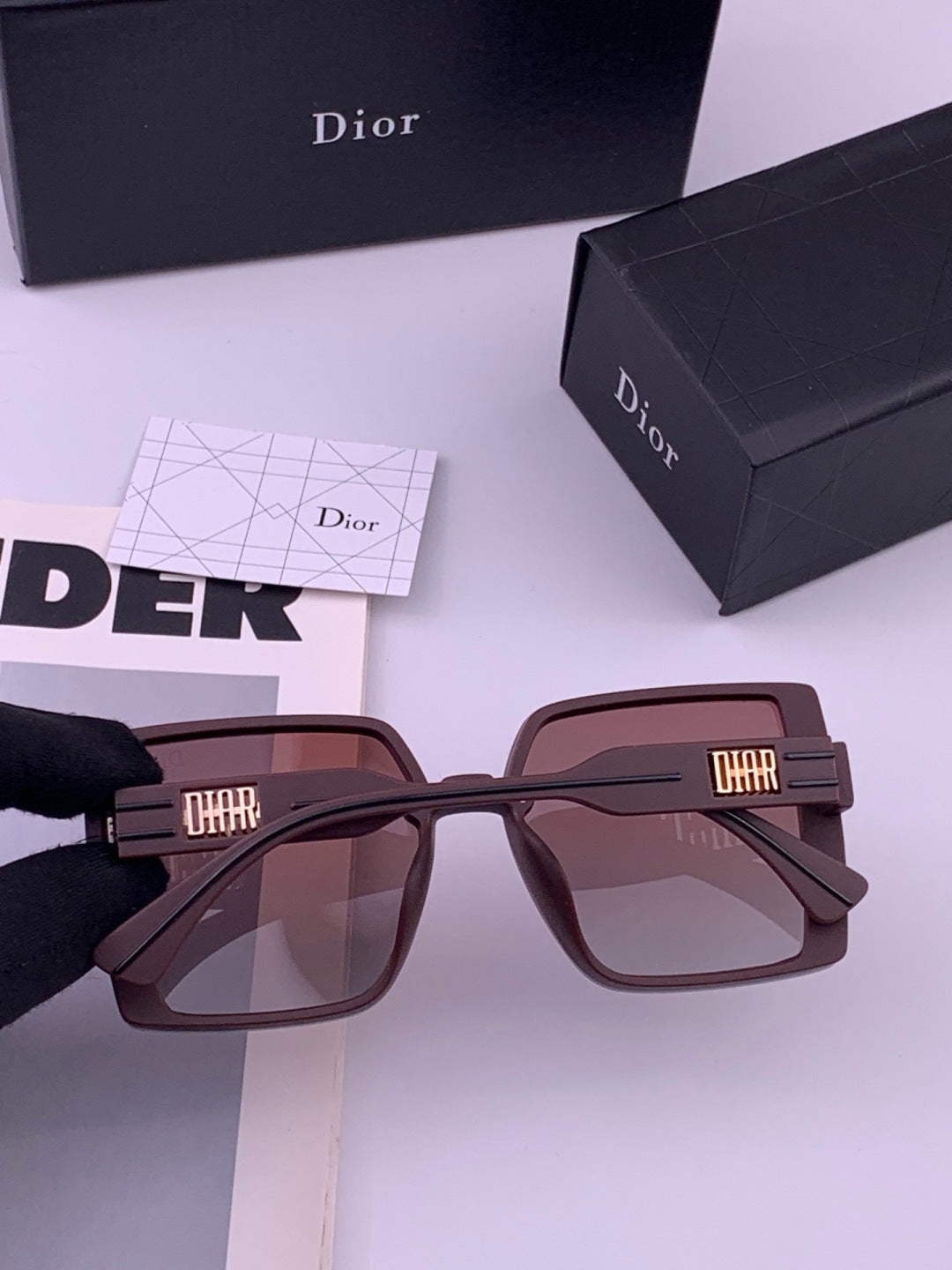 Dior D5290 Polarized Square Brown Lens Sunglasses for Men & Women - 415509 - detail image 4