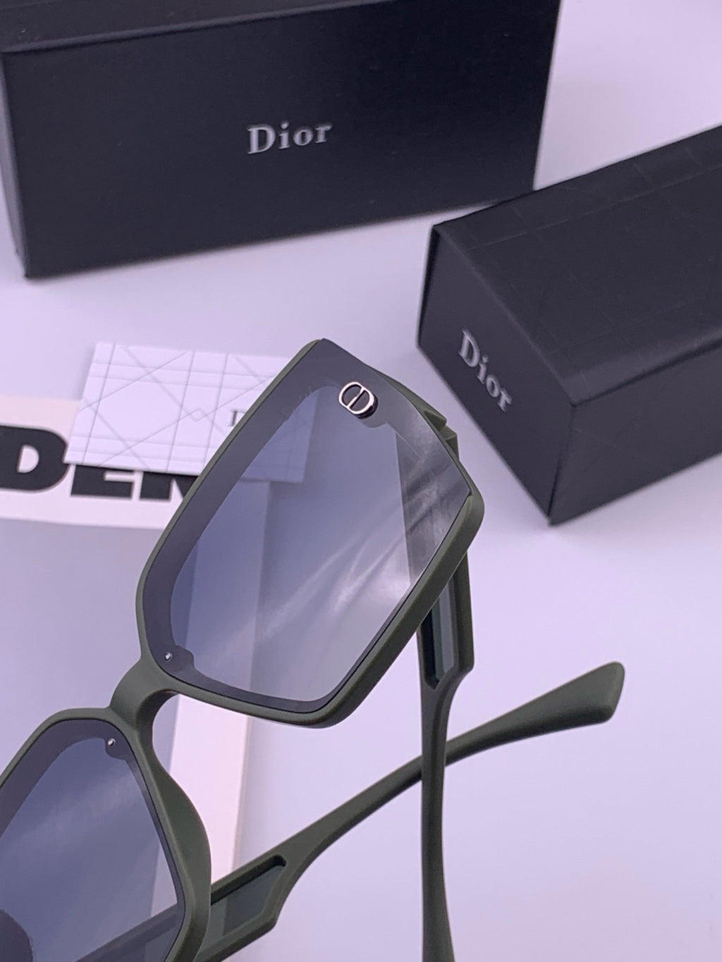 Dior CD3917 Polarized Square Gold Lens Sunglasses for Women - 415385 - detail image 5