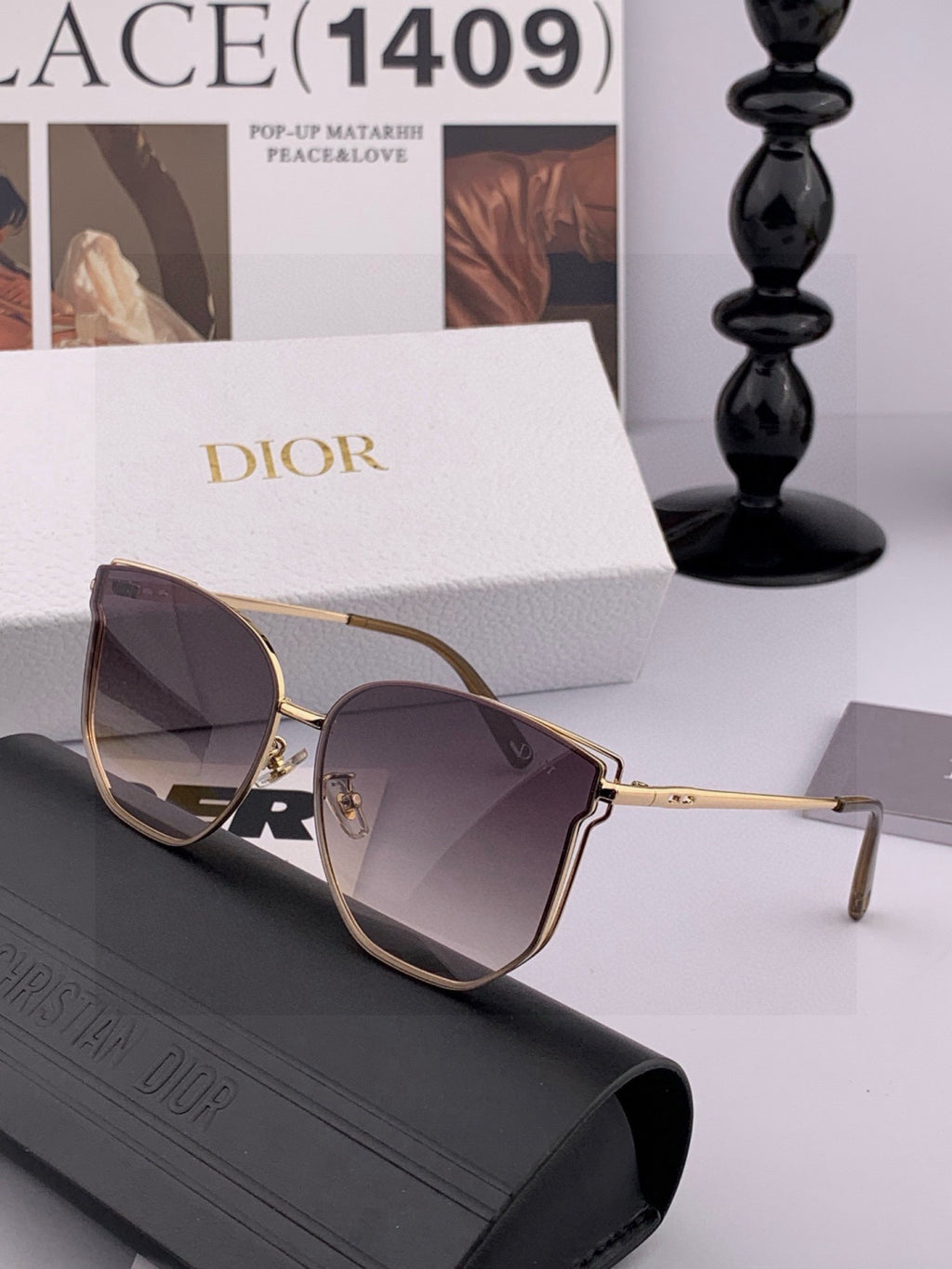 Dior CD4635 Polarized Rimless Gold Lens Sunglasses for Men & Women - 415379 - detail image 5