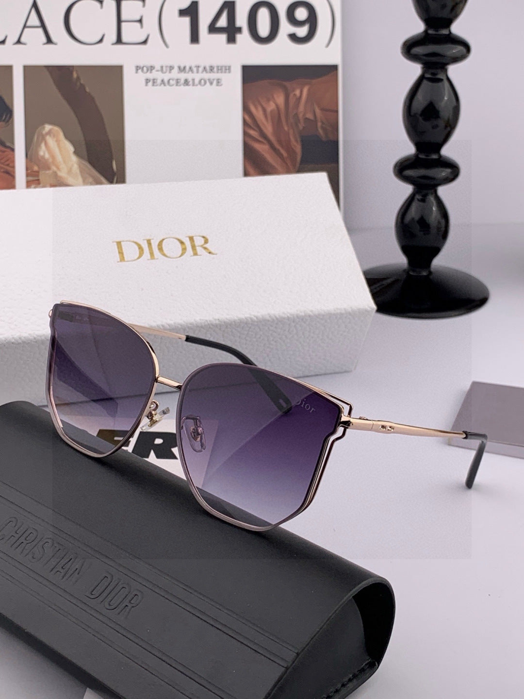 Dior CD4635 Polarized Rimless Gold Lens Sunglasses for Men & Women - 415379 - detail image 4
