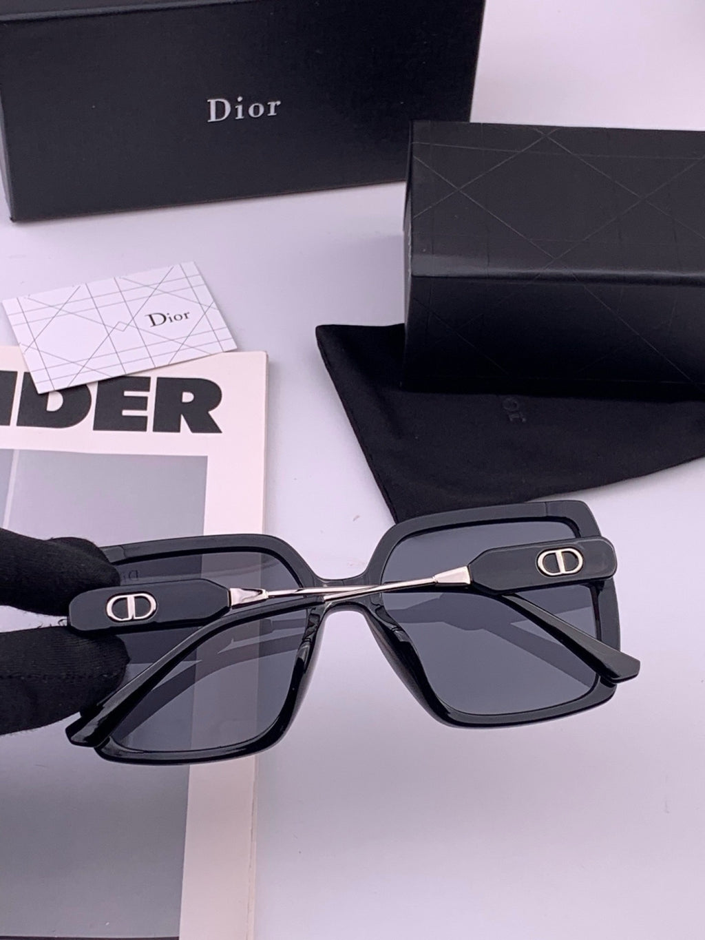 Dior CD6305 Polarized Square Gold Lens Sunglasses for Women - 415433 - detail image 4
