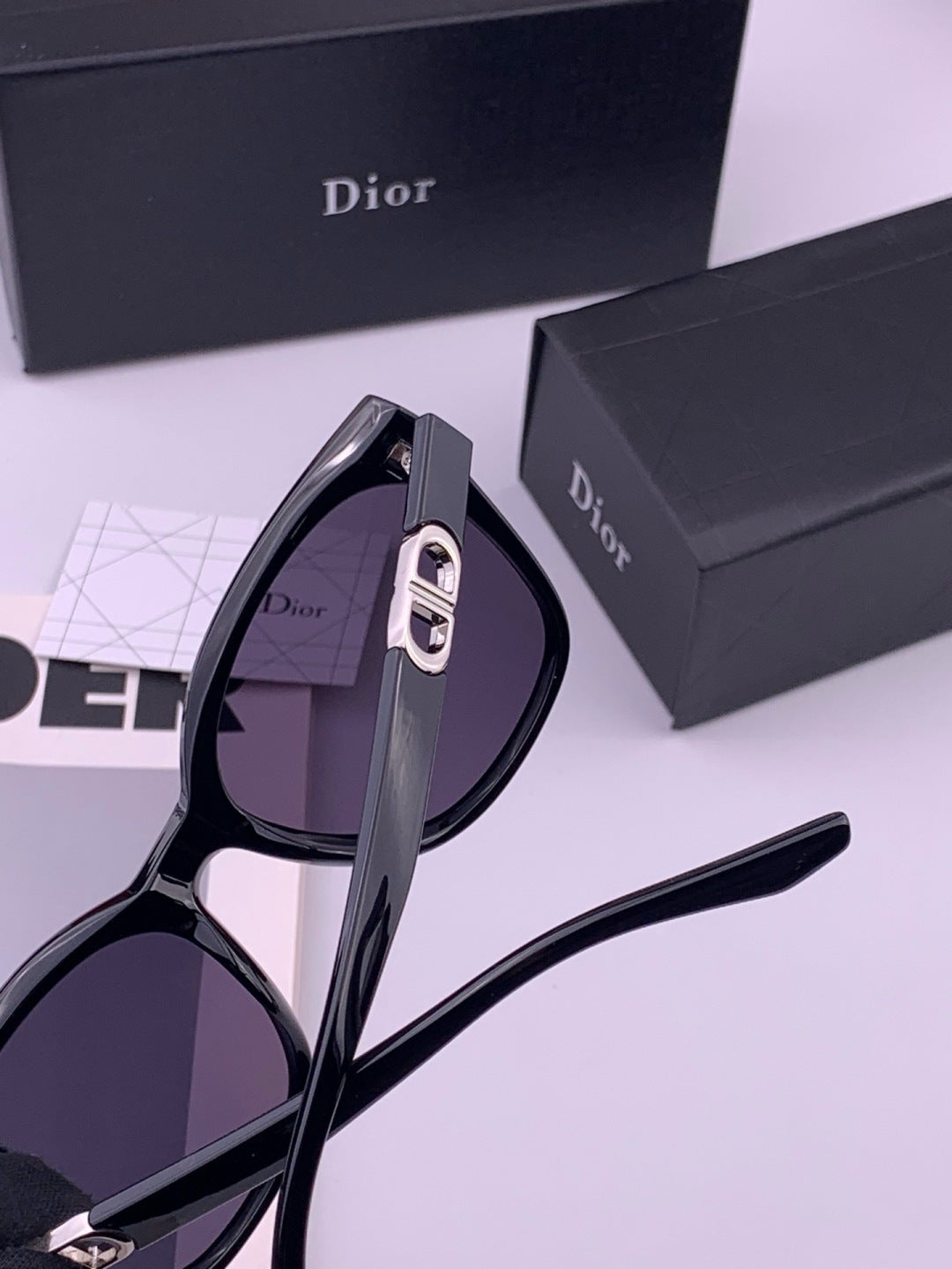 Dior CD67711 Polarized Square Black Lens Sunglasses for Women - 415434 - detail image 5