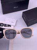 Dior CD67711 Polarized Square Gray Lens Sunglasses for Women