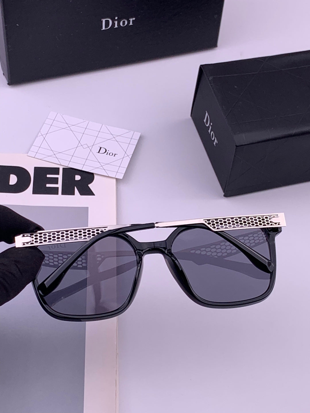 Dior CD35511 Polarized Square Brown Lens Sunglasses for Women - 415457 - detail image 5