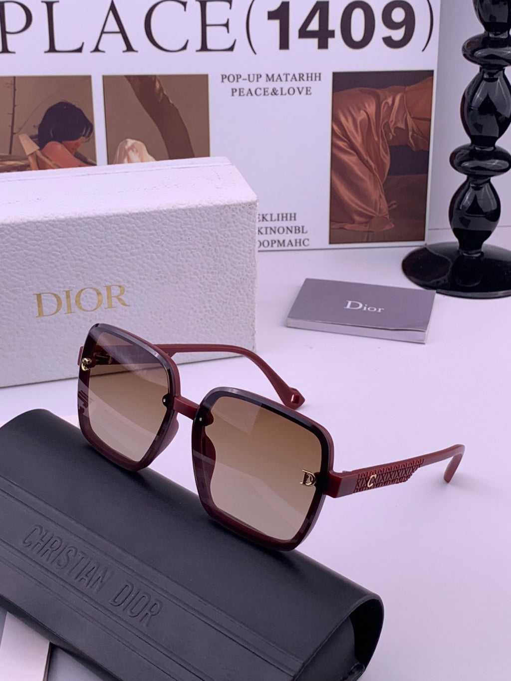 Dior D47002 Fashion Purple Lens Sunglasses for Men & Women - 415447