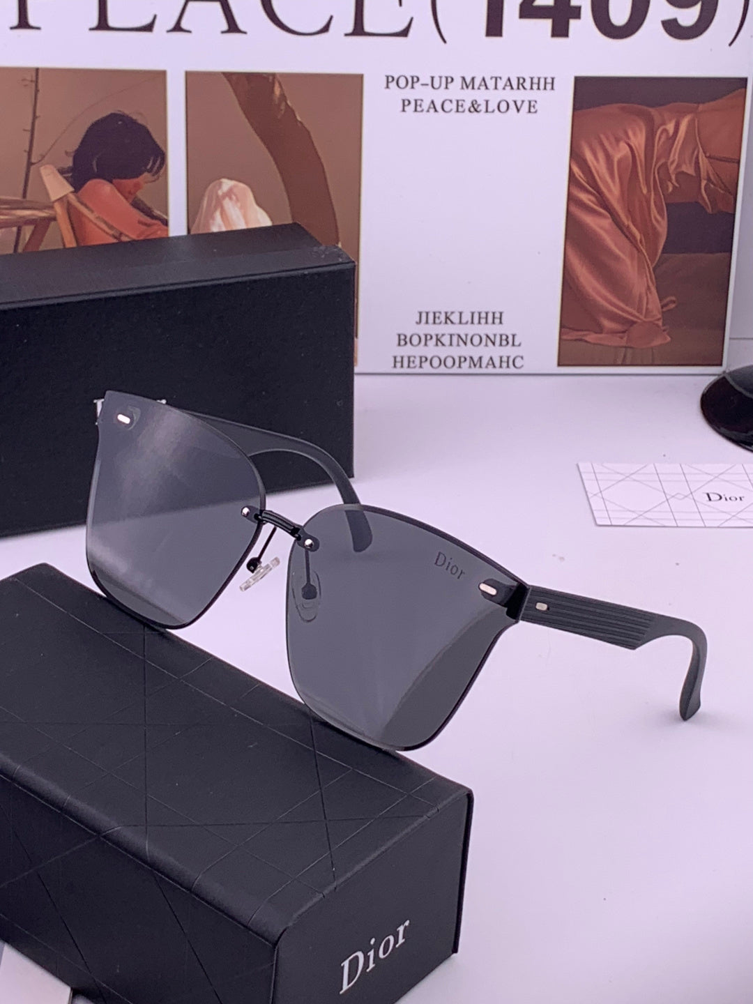 Dior CD5151 Acetate Fashion Black Lens Sunglasses for Men & Women - 431835 - detail image 2