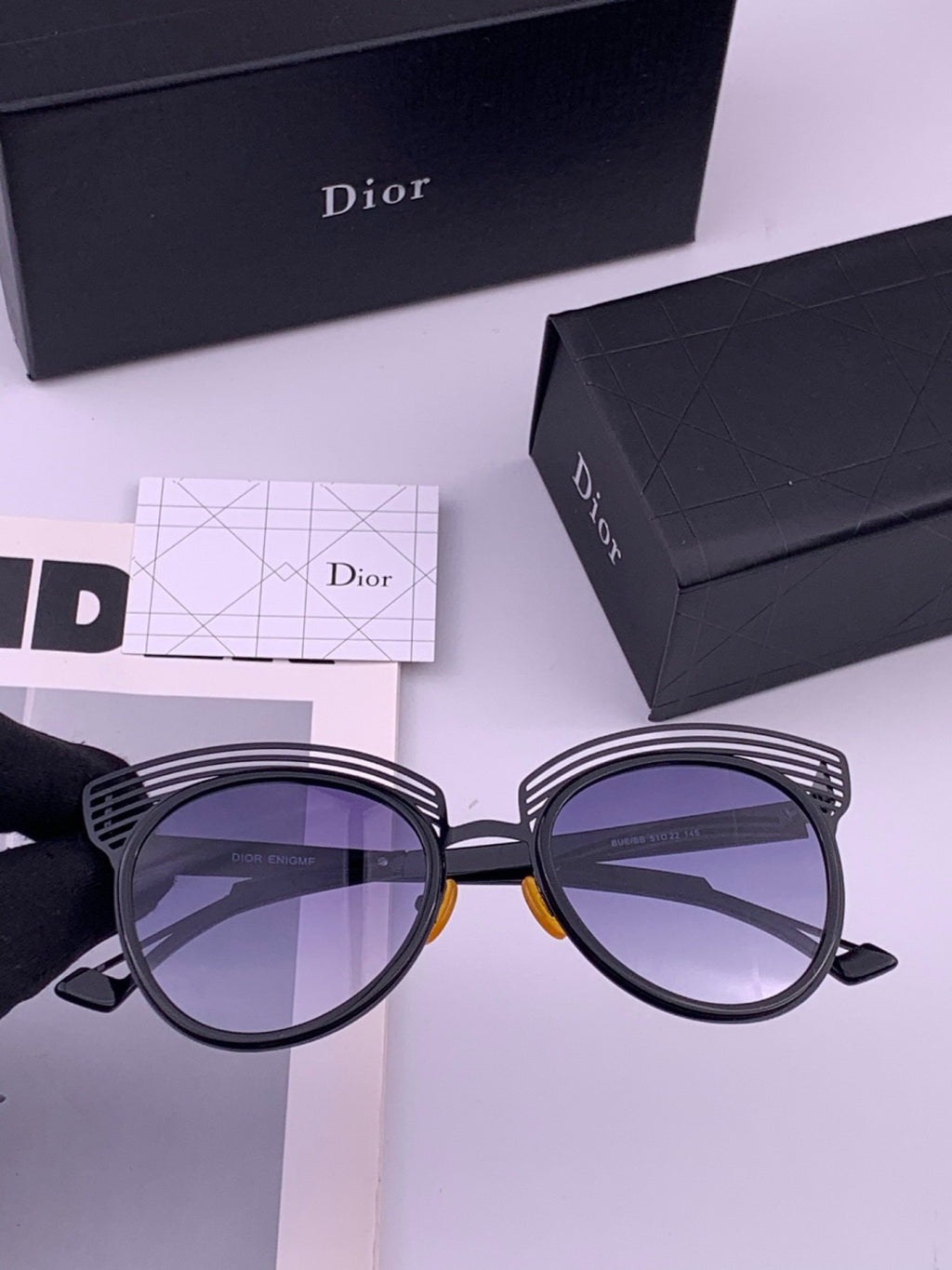 Dior CD11 Round Orange Lens Sunglasses for Women