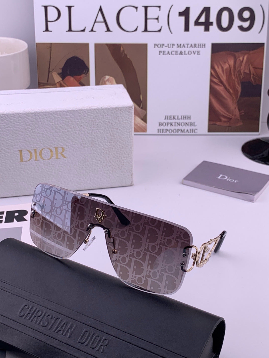 Dior CD11753 Fashion Blue Lens Sunglasses for Women - 431866 - detail image 5