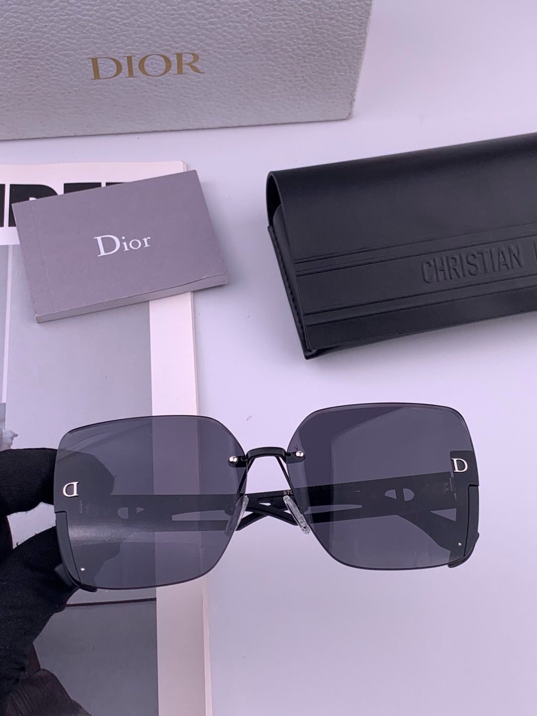 Dior CD6970 Square Gold Lens Sunglasses for Women - 431867 - detail image 2