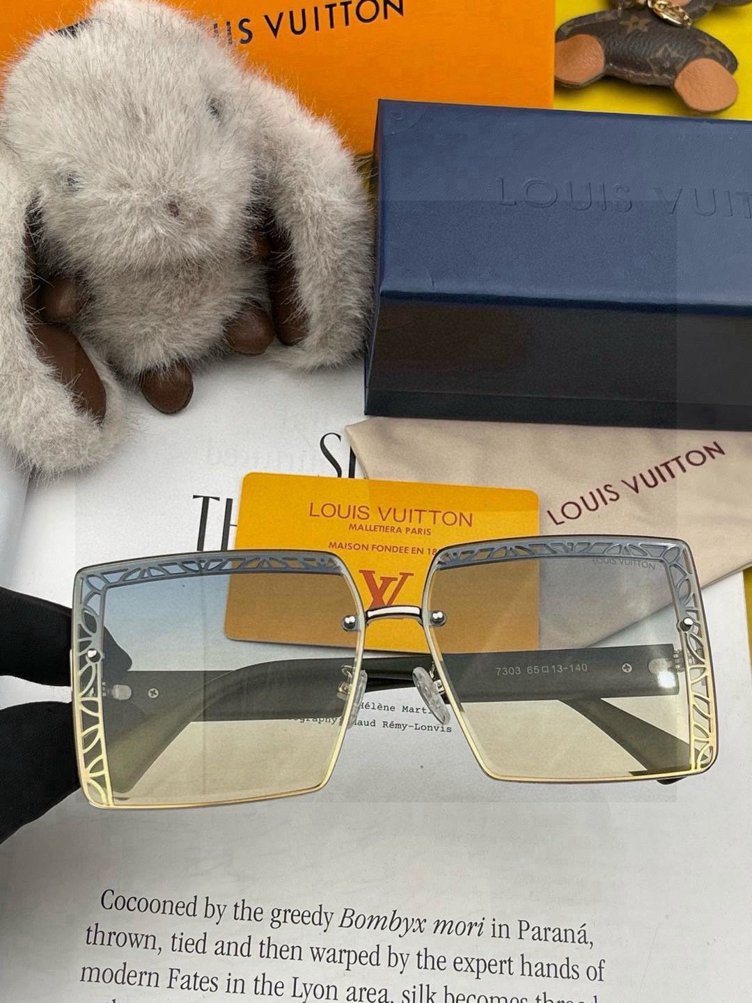 Louis Vuitton L3730 Square Red Lens Sunglasses for Men & Women - 431214 - detail image 2