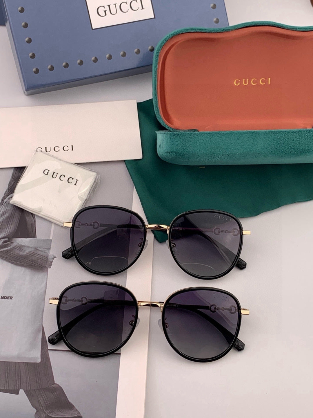 Gucci G2211 Round Red Lens Sunglasses for Men & Women - 431441 - detail image 6