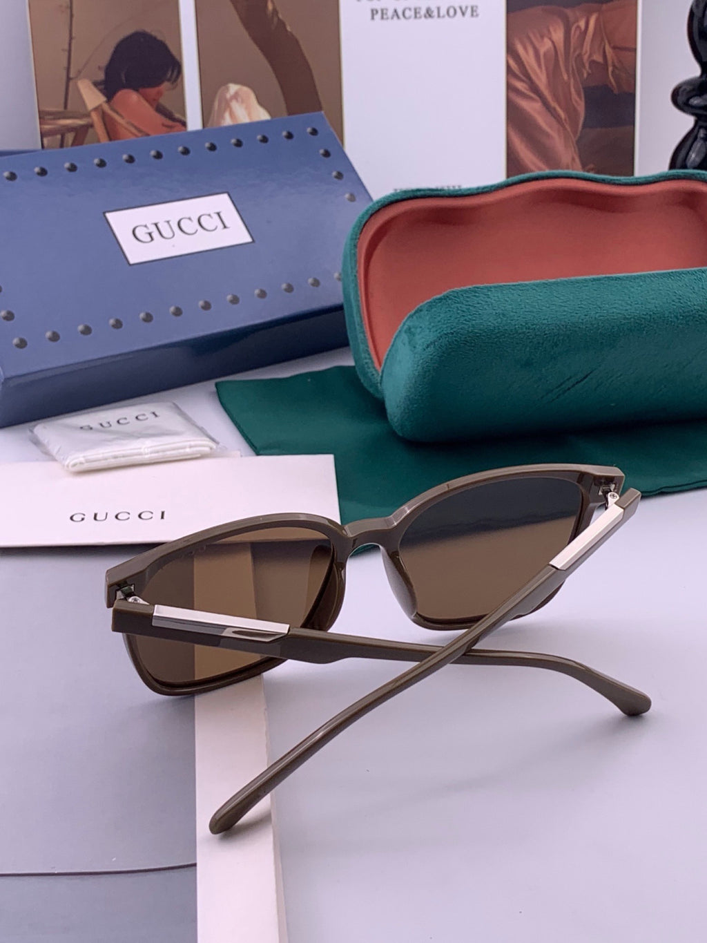 Gucci G92039 Polarized Fashion Gold Lens Sunglasses for Women - 431452 - detail image 6