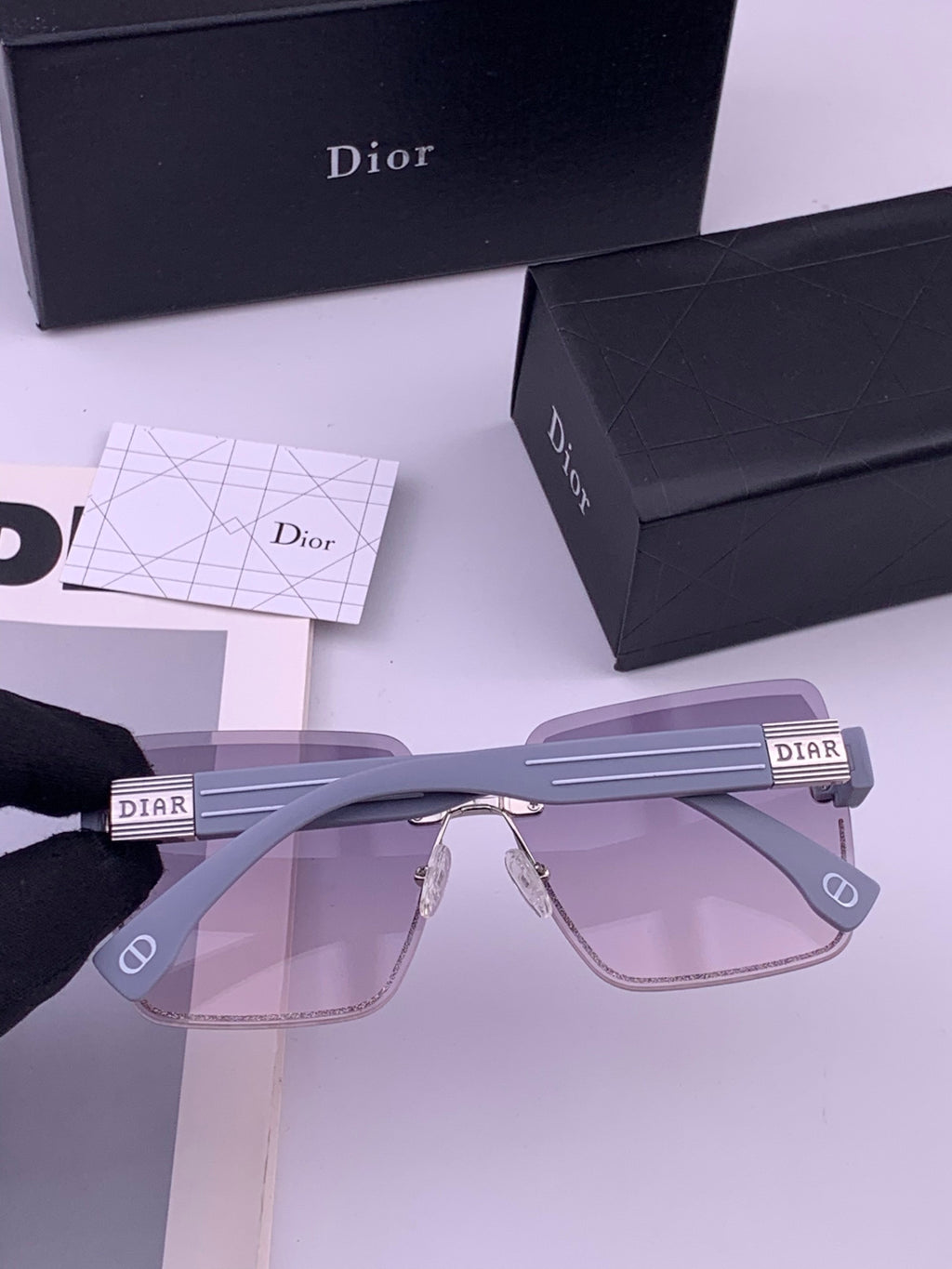 Dior D7771 Square Gold Lens Sunglasses for Men & Women - 431714 - detail image 4