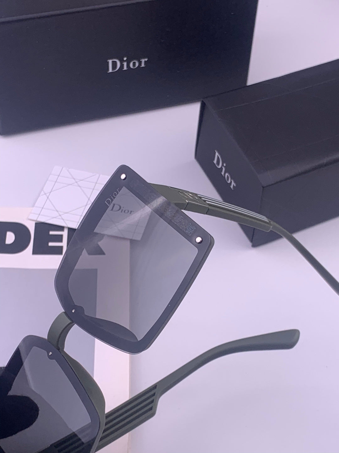 Dior D1297 Polarized Square Gold Lens Sunglasses for Men & Women - 431716 - detail image 3