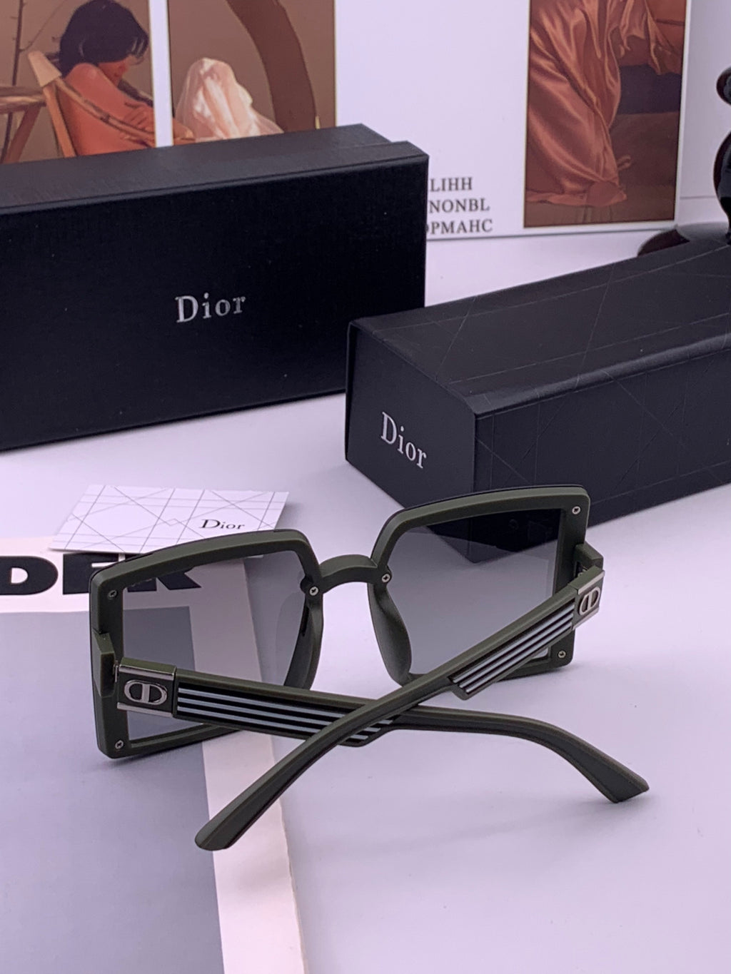 Dior D1297 Polarized Square Gold Lens Sunglasses for Men & Women - 431716 - detail image 7