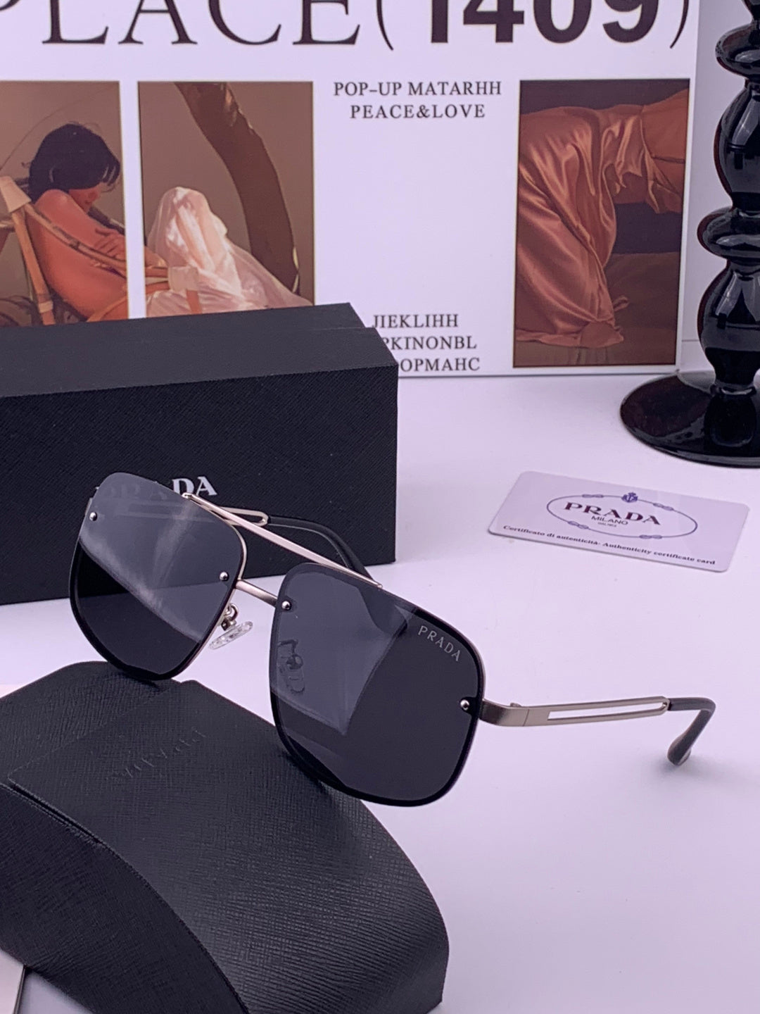 Prada P880665 Polarized Fashion Gray Lens Sunglasses for Men - 432099