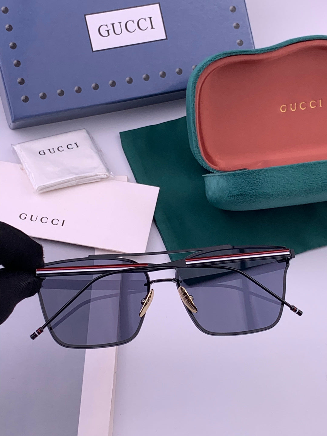 Gucci G152 Polarized Aviator Gold Lens Sunglasses for Men & Women - 431419 - detail image 5