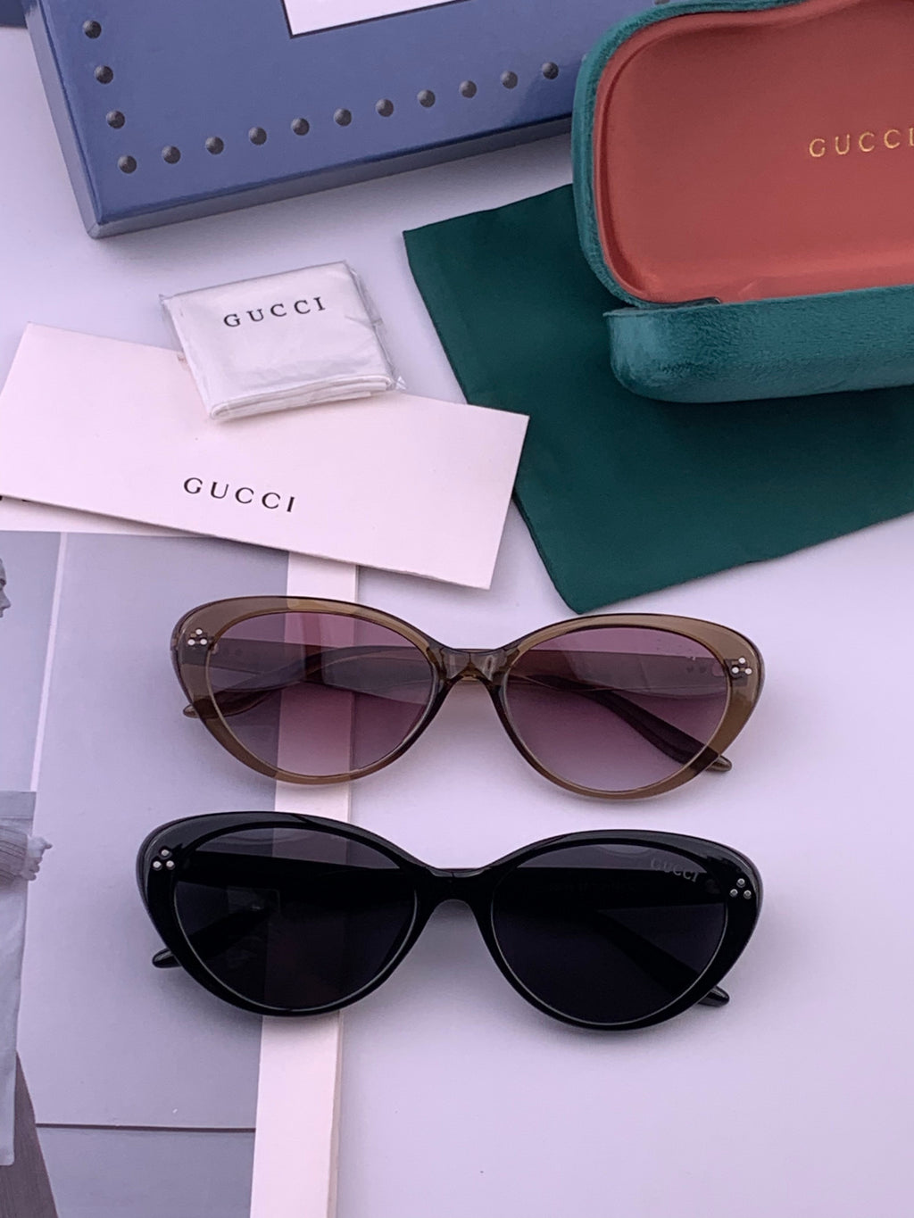 Gucci G65504 Polarized Fashion Black Lens Sunglasses for Men & Women - detail image 8