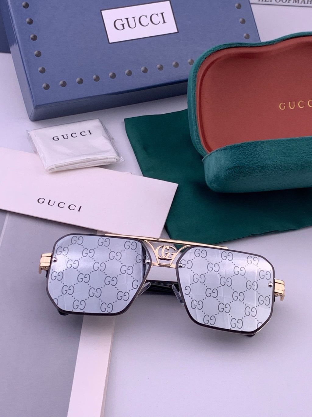Gucci G21746 Aviator Black Lens Sunglasses for Men & Women - 431407 - detail image 7