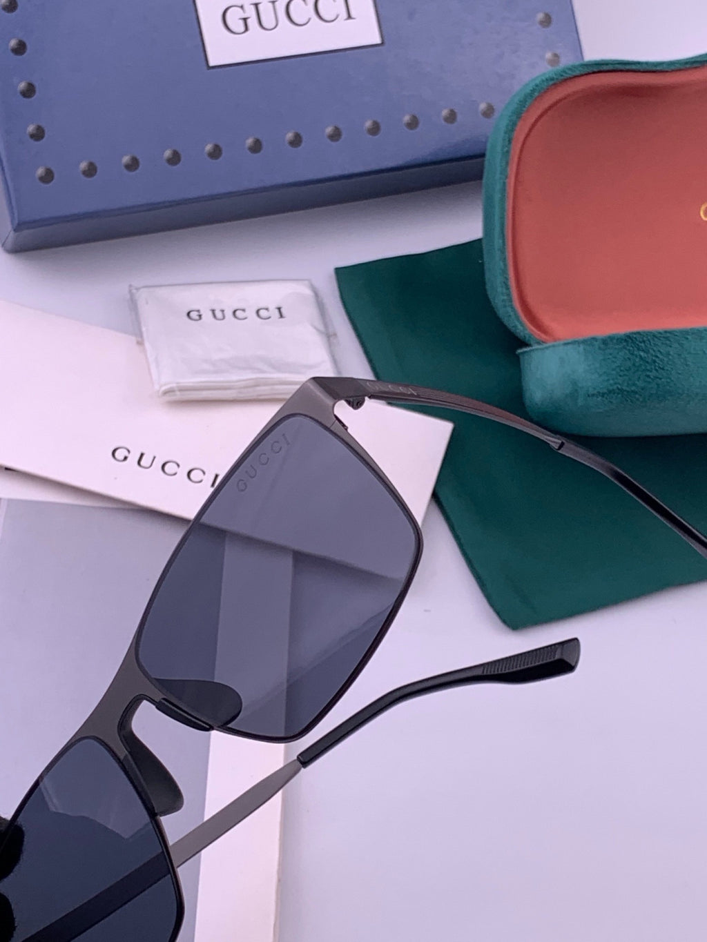 Gucci G6225 Polarized Aviator Gold Lens Sunglasses for Men - 431410 - detail image 3
