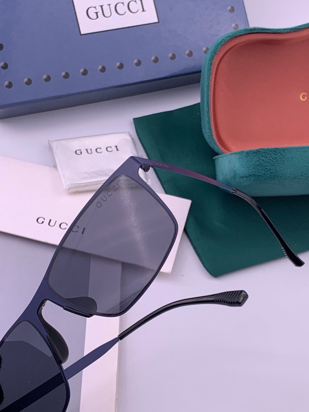 Gucci G6225 Polarized Aviator Gold Lens Sunglasses for Men - 431411 - detail image 3
