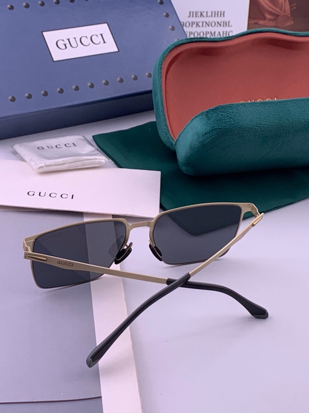 Gucci G9881 Fashion Gold Lens Sunglasses for Men & Women - 431414 - detail image 5