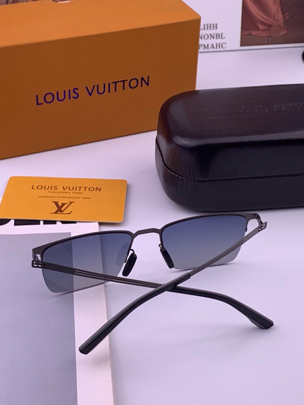 Louis Vuitton L510 Fashion Gold Lens Sunglasses for Men & Women - 431276 - detail image 6